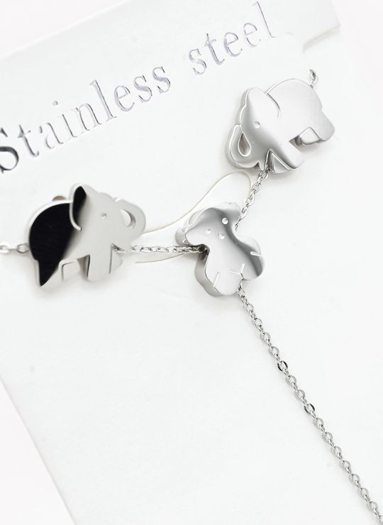 SET DE COLLAR, DIJE EN ACERO INOXIDABLE 316L
