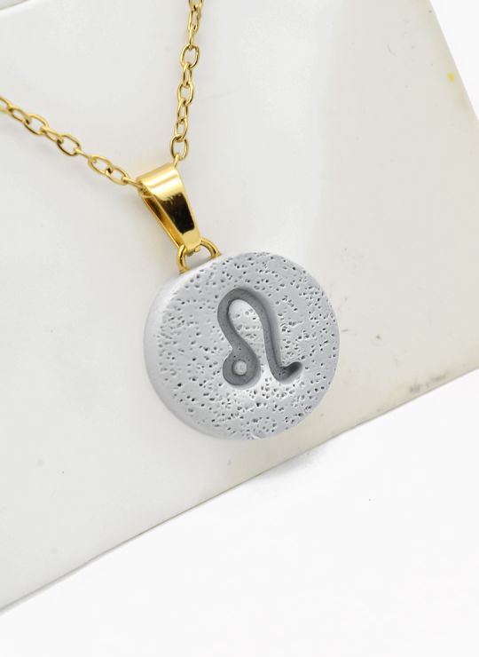 SET DE COLLAR ZODIACO, DIJE EN ACERO INOXIDABLE 316L