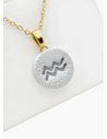 SET DE COLLAR ZODIACO, DIJE EN ACERO INOXIDABLE 316L