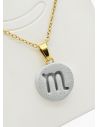 SET DE COLLAR ZODIACO, DIJE EN ACERO INOXIDABLE 316L