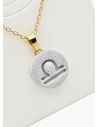 SET DE COLLAR ZODIACO, DIJE EN ACERO INOXIDABLE 316L