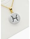 SET DE COLLAR ZODIACO, DIJE EN ACERO INOXIDABLE 316L
