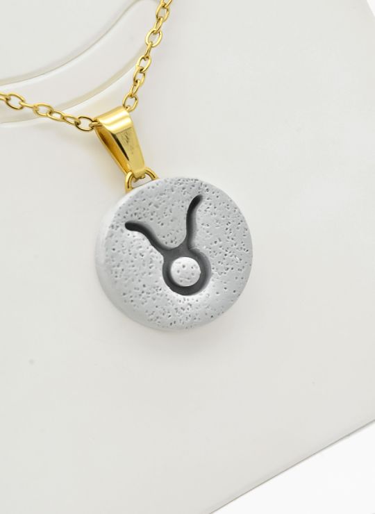 SET DE COLLAR ZODIACO, DIJE EN ACERO INOXIDABLE 316L