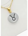 SET DE COLLAR ZODIACO, DIJE EN ACERO INOXIDABLE 316L