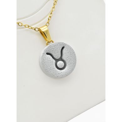 SET DE COLLAR ZODIACO, DIJE EN ACERO INOXIDABLE 316L