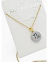 SET DE COLLAR ZODIACO, DIJE EN ACERO INOXIDABLE 316L