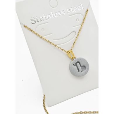 SET DE COLLAR ZODIACO, DIJE EN ACERO INOXIDABLE 316L