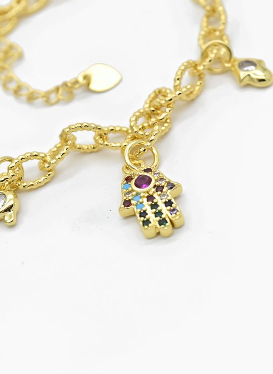 PULSERA / BRAZALETE EN RODIO CON MICROCIRCONES
