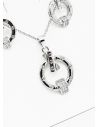 SET DE COLLAR Y DIJE EN RODIO CON MICROCIRCIONES / GARANTIA