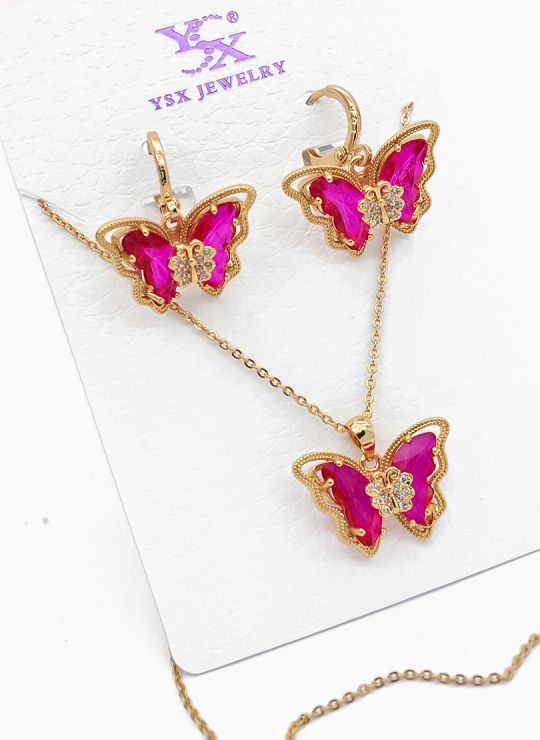 SET DE COLLAR Y DIJE EN RODIO CON MICROCIRCIONES / GARANTIA