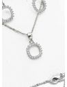 SET DE COLLAR Y DIJE EN RODIO CON MICROCIRCIONES / GARANTIA