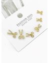 SET DE ARETES X 3 PARES RODIO XUPING /GARANTIZADO