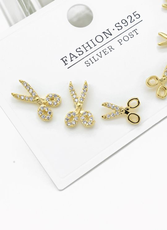 SET DE ARETES X 3 PARES RODIO XUPING /GARANTIZADO