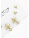 SET DE ARETES X 3 PARES RODIO XUPING /GARANTIZADO