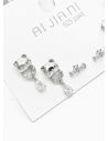 SET DE ARETES X 3 PARES RODIO XUPING /GARANTIZADO