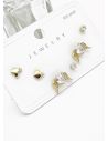 SET DE ARETES X 3 PARES RODIO XUPING /GARANTIZADO