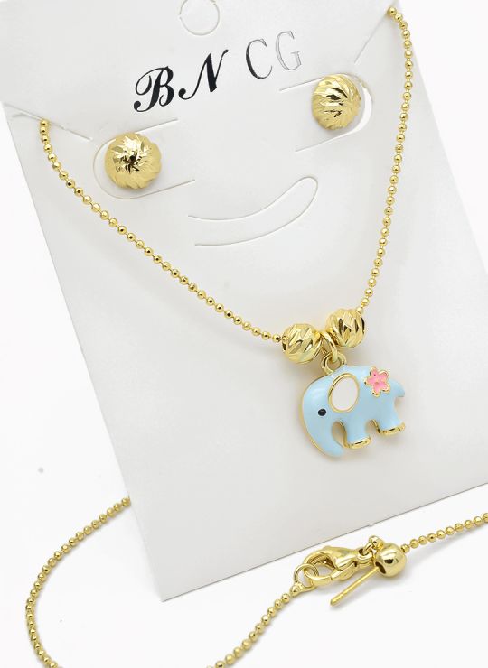 SET DE COLLAR Y DIJE EN RODIO CON MICROCIRCIONES / GARANTIA