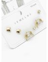 SET DE ARETES X 3 PARES RODIO XUPING /GARANTIZADO