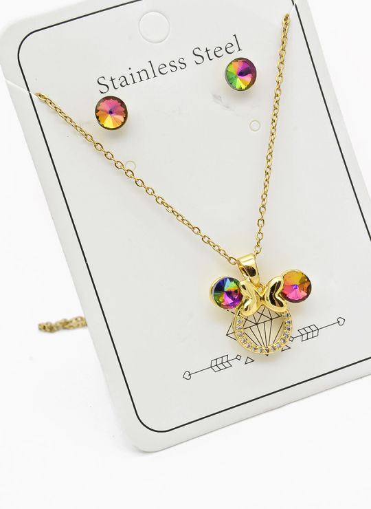 SET DE COLLAR ZODIACO, DIJE EN ACERO INOXIDABLE 316L