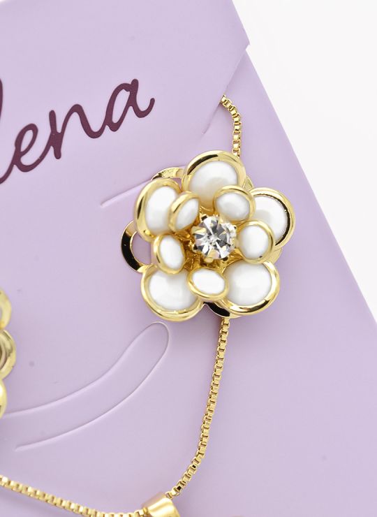 SET DE COLLAR Y DIJE EN RODIO CON MICROCIRCIONES / GARANTIA