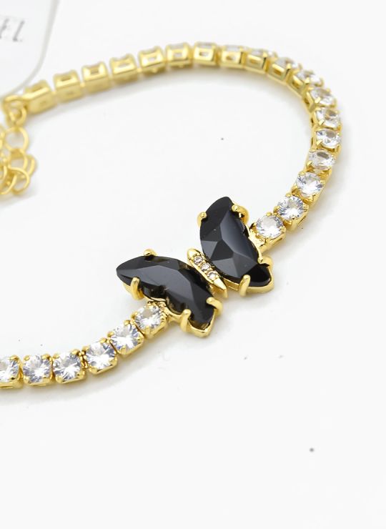 PULSERA / BRAZALETE EN RODIO CON MICROCIRCONES