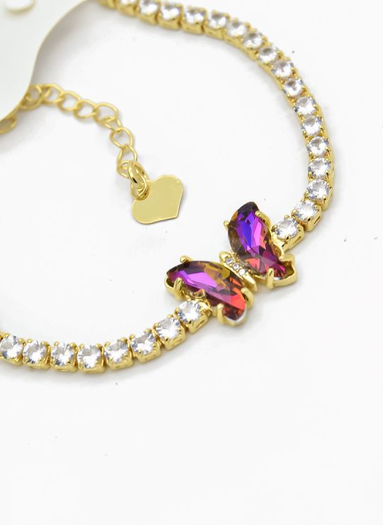 PULSERA / BRAZALETE EN RODIO CON MICROCIRCONES