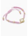 PULSERA TEJIDA / BRAZALETE EN RODIO CON MICROCIRCONES