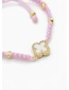 PULSERA TEJIDA / BRAZALETE EN RODIO CON MICROCIRCONES