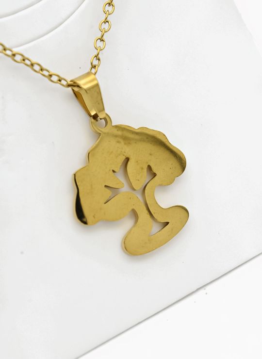 SET DE COLLAR, DIJE Y ARETES EN ACERO INOXIDABLE 316L