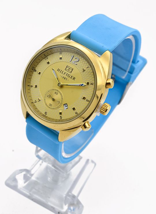 RELOJ GOMA CON SEGUNDERO LATERAL / CALENDARIO CON PULSO SILICONA CALIDAD AA