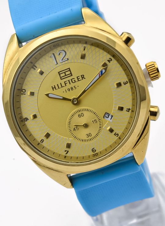 RELOJ GOMA CON SEGUNDERO LATERAL / CALENDARIO CON PULSO SILICONA CALIDAD AA