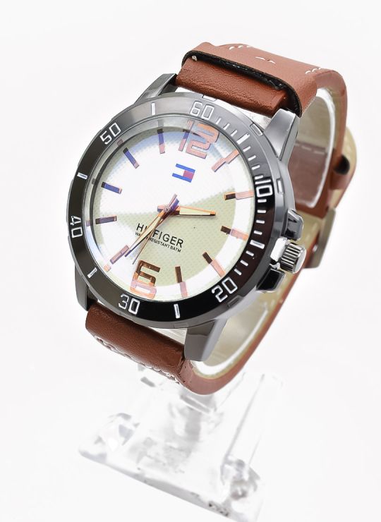 RELOJ ANALOGO CALIDAD AA PULSO CUERO FLEXIBLE/ NO SUMERGIBLE