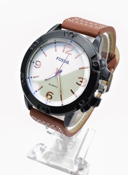 RELOJ ANALOGO CALIDAD AA PULSO CUERO FLEXIBLE/ NO SUMERGIBLE
