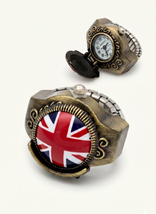 ANILLO AJUSTABLE METALICO RELOJ ESPECIAL VINTAGE