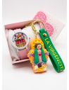 SET DE RELOJ CON LLAVERO GOMA PERSONAJE Y ESTUCHE DE LUJO
