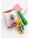 SET DE RELOJ CON LLAVERO GOMA PERSONAJE Y ESTUCHE DE LUJO