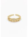 ANILLO GRADUABLE RODIO XUPING YXZ CRISTALES