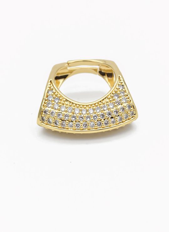 ANILLO GRADUABLE RODIO XUPING YXZ CRISTALES