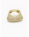 ANILLO GRADUABLE RODIO XUPING YXZ CRISTALES