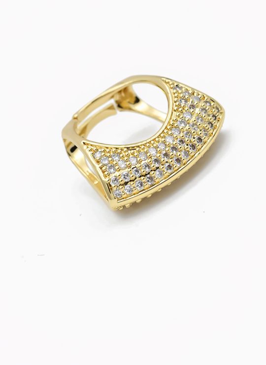 ANILLO GRADUABLE RODIO XUPING YXZ CRISTALES