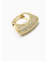 ANILLO GRADUABLE RODIO XUPING YXZ CRISTALES
