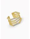 ANILLO GRADUABLE RODIO XUPING YXZ CRISTALES