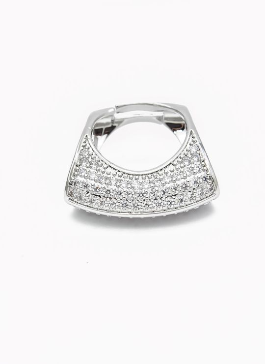 ANILLO GRADUABLE RODIO XUPING YXZ CRISTALES