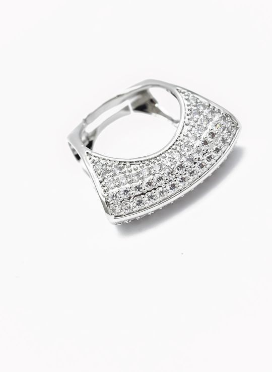 ANILLO GRADUABLE RODIO XUPING YXZ CRISTALES