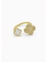 ANILLO GRADUABLE RODIO XUPING YXZ CRISTALES