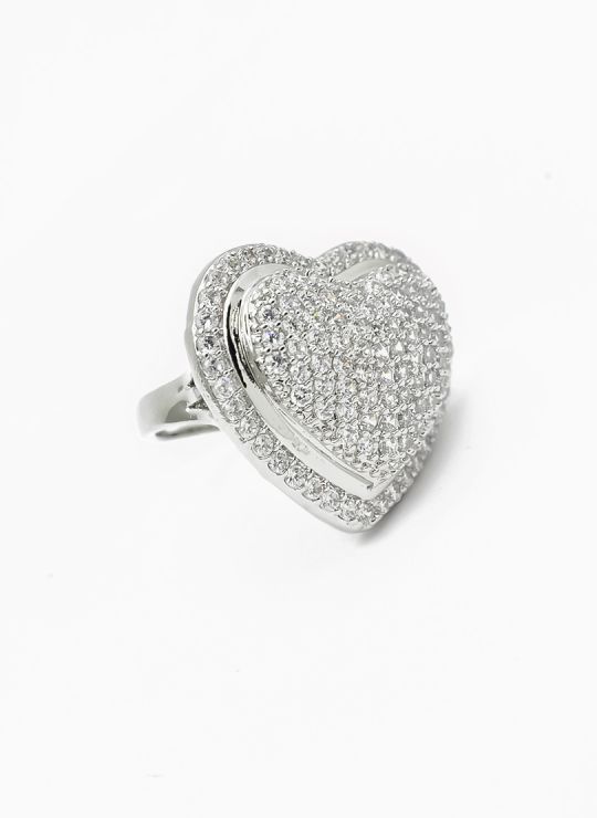 ANILLO GRADUABLE RODIO XUPING YXZ CRISTALES