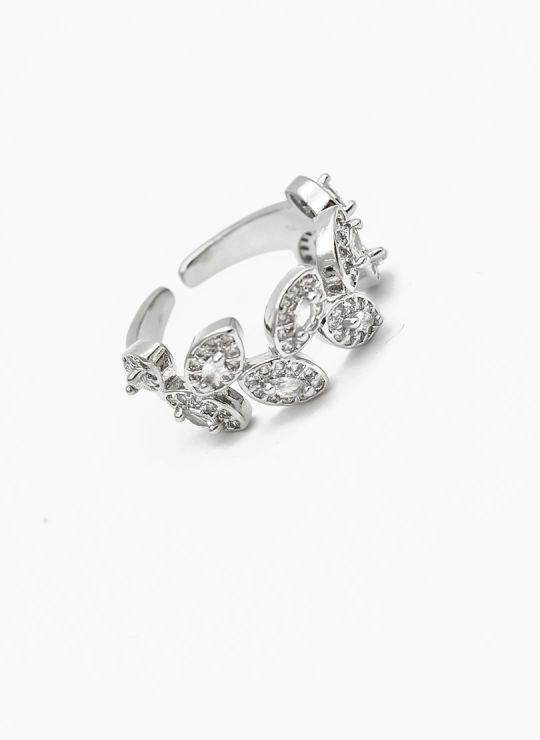 ANILLO GRADUABLE RODIO XUPING YXZ CRISTALES