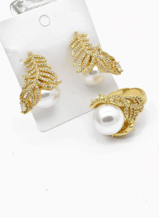 ANILLO CON ARETES EXCLUSIVOS -GRADUABLE RODIO XUPING YXZ CRISTALES