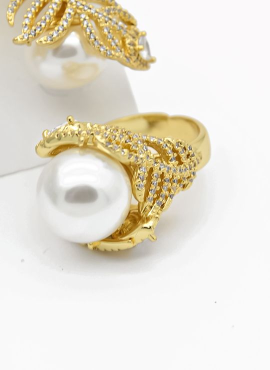 ANILLO CON ARETES EXCLUSIVOS -GRADUABLE RODIO XUPING YXZ CRISTALES