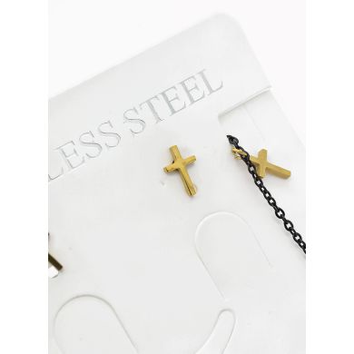 SET DE COLLAR, DIJE EN ACERO INOXIDABLE 316L
